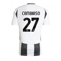 Juventus Andrea Cambiaso #27 Fußballbekleidung Heimtrikot 2024-25 Kurzarm